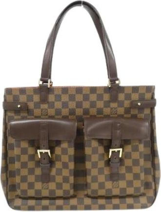 Louis Vuitton Pre-owned Damier Uzes Coated Canvas Tote Bag - Dames - Vintage Shopper - Bruin - ONE Size - Vintage