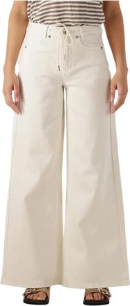 MY ESSENTIAL WARDROBE Dames, Jeans, Beige, Maat: 3XS L32 Katoen