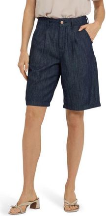NYDJ Gwen Relaxed Denim Bermuda Shorts in Dark Indigo at Nordstrom, Size 18
