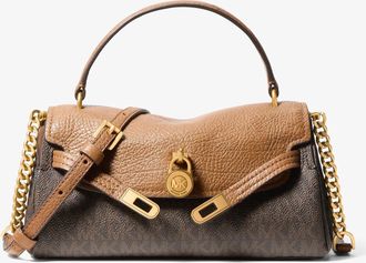 Michael Kors Hamilton Moderne Extra-Small Signature Logo Slouchy Crossbody Bag