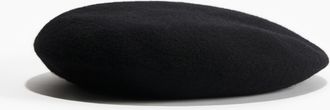 H&M Baskenmütze aus Wolle - Schwarz