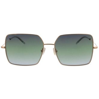 HUGO BOSS Mens Rose Gold Metal Frame Grey Green Lensed Sunglasses - One Size