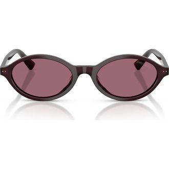Jimmy Choo London 51mm Oval Sunglasses in Opaline Prune/violet at Nordstrom