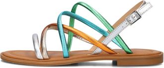 Notre-V Platte sandalen - Dames - Sandalen - Veelkleurig - 40 EU - Leer - Schoenen