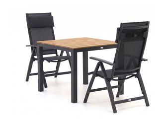 Bellagio la vita attrattiva Bellagio Avenza/Fidenza 90cm dining tuinset 3-delig verstelbaar