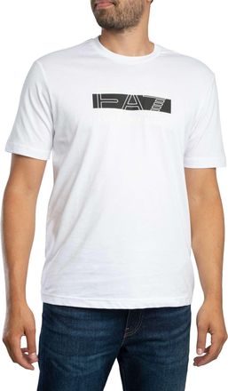Emporio Armani Merk Grafisch T-Shirt, Wit