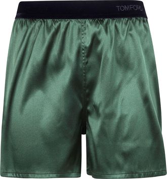 Tom Ford Stretch Silk Satin Pj Shorts