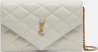 Saint Laurent Paris leather wallet on chain