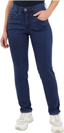 2-Biz Mujer, Vaqueros, Azul, Talla: M