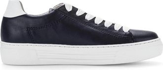 Gabor Lace-up Sneaker - Dames - Sneakers - Blauw - 42 EU - Leer - Schoenen