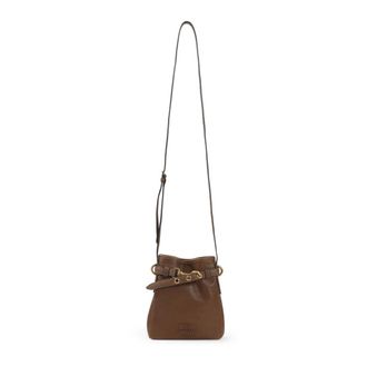 Miu Miu Cross Body Bags, female, Brown, Size: ONE SIZE Nappa Leather Pouch