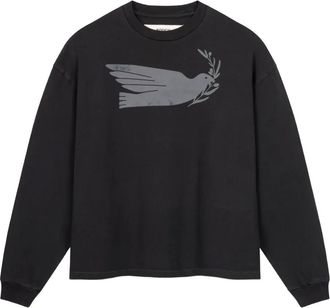 Rough. Felpa con stampa grafica - Nero