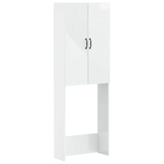 vidaXL Mueble De Ba&ntilde;o Haarlem Blanco Brillante 66 X 25,5 X 190 Cm Vidaxl