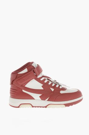 Off-white Sneakers Alte OUT OF OFFICE in Pelle Bicolore Off-White