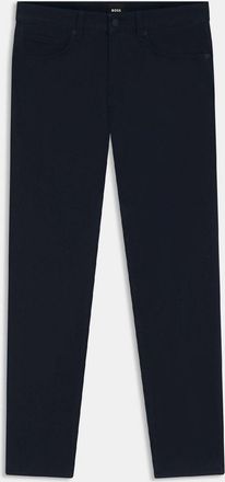HUGO BOSS Mens Delaware5 Slim Fit Trousers in Dark Blue - Size 34W/32L