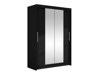 Mirjan24 Mobilier1 - Armario Closico 133, Negro, 200x120x58cm, Puertas De Armario: Correderas, N&uacute;mero De Estantes: 0