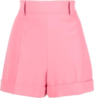 Moschino high-waisted shorts - women - Acetate/Spandex/Elastane/Polyester/Cupro - 38 - Pink