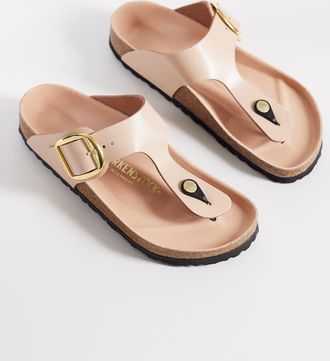 Birkenstock Gizeh - Ciabatte High Shine new beige-Neutro