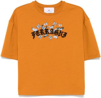 Chiara Ferragni T-shirt Gothic Butterflies - Arancione