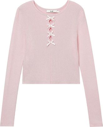 B+ab Top con dettaglio cut-out - Rosa