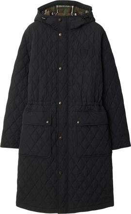 Burberry (WMNS) Burberry 25 Quilted Nylon Hooded Coat Black 81103251