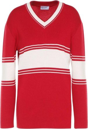 Red Valentino Dames, Truien, Rood, Maat: 2XS Jersey
