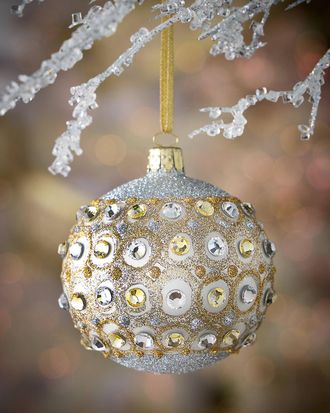 Neiman Marcus Frosted Glass Ornament