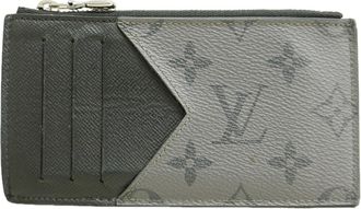 Louis Vuitton Black Gray Coin Purse/Coin Case (Pre-Owned)