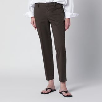 Pantaloni Torino Brown cotton trousers