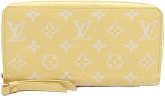 Louis Vuitton Jaune Yellow Monogram Empreinte Leather Long Wallet (Bi-Fold) (Pre-Owned)