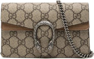 Gucci Pre-owned Cross Body Bags, female, Brown, Size: ONE SIZE Pre-owned Vintage Monogram Chain Wallet