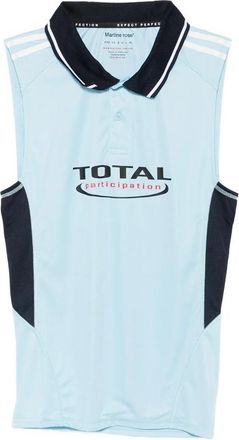 Martine Rose Shrunken Football Collared Sleeveless Polo Shirt