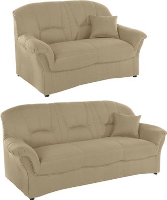 Domo Collection Polstergarnitur »Bahia zeitlos & elegantes Sofa, bequem« Set, 3-Sitzer & 2-Sitzer-Set