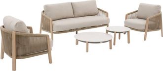 Hesperide Conjunto De Muebles De Jard&iacute;n Nelora 5 Plazas Beige - Hesp&eacute;ride
