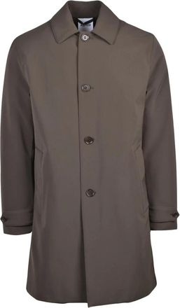 Aspesi Jassen, Heren, Groen, L, Polyester, Giaccone Impermeabile
