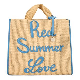 Red Valentino Tote Bags, female, Beige, Size: ONE SIZE Summer Love Tote Bag