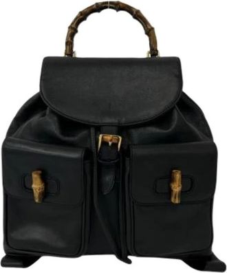 Gucci Zaino Vintage Pre-owned - - Pre-owned - Donna - Nero - ONE SIZE