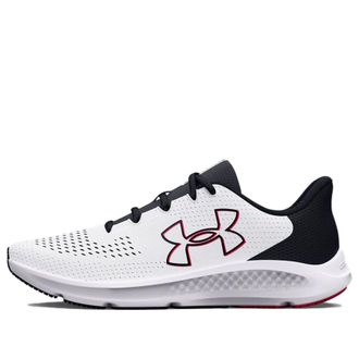 Under Armour Charged Pursuit 3 Big Logo - White Black 3026518-101