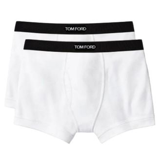 Tom Ford Bottoms, male, White, Size: 2XL Classic Fit Cotton Stretch Jersey Boxer Briefs