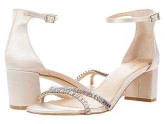 Badgley Mischka Joanne Womens Shoes Champagne Satin : 6.5 M, Textile