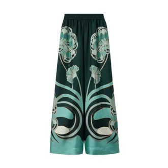 La DoubleJ Wide Trousers, female, Green, Size: S Palazzo Pants