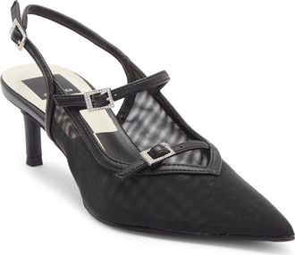 Dolce Vita Kishan Mesh Slingback Pump in Black Mesh at Nordstrom Rack, Size 7.5
