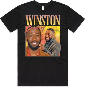 Sanfran Clothing Winston Bishop Homage Top Funny TV Icon Gift Mens Womens Girl T-Shirt Extra Large/Black
