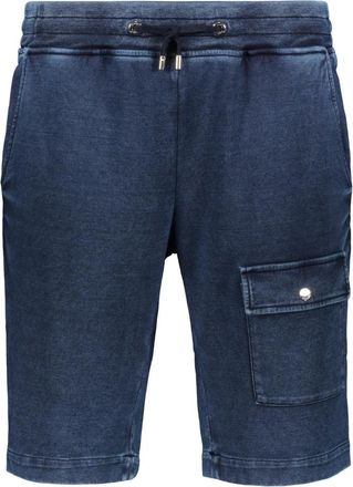 Moorer Katoenen Bermuda Shorts met Zakken - Heren - Korte Broeken - Blauw - L - Katoen - Korte Broeken