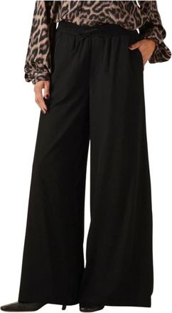 Amaya Amsterdam Veelzijdige Jules Broek voor Dames - Dames - Wijde Broeken - Zwart - S - Wol - Broeken