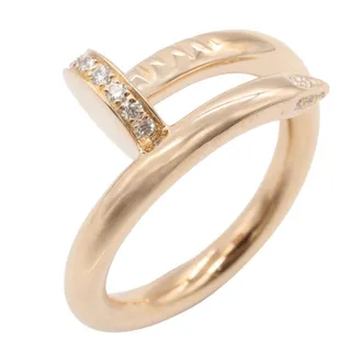Cartier Gold Clear Pink Gold (18K) Band Ring (Pre-Owned)