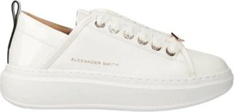 Alexander Smith Witte Leren Sneakers Webley - Dames - Sneakers - Wit - 39 EU - Leer - Schoenen