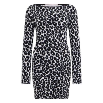 Philosophy di Lorenzo Serafini Fitted Animal Print Dress - Dames - Jurken - Veelkleurig - Maat: XS Leer