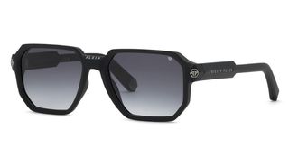 Philipp Plein SPP202M 0U28 Mens Sunglasses Black Size 57