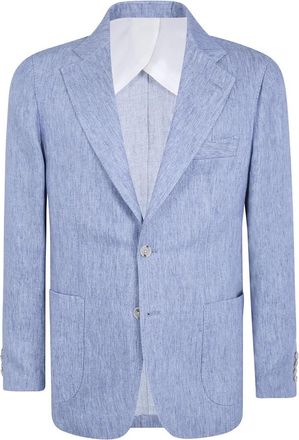 Barba Bactive Mono Jacket - Heren - Blazers - Blauw - 2XL - Denim - Jassen